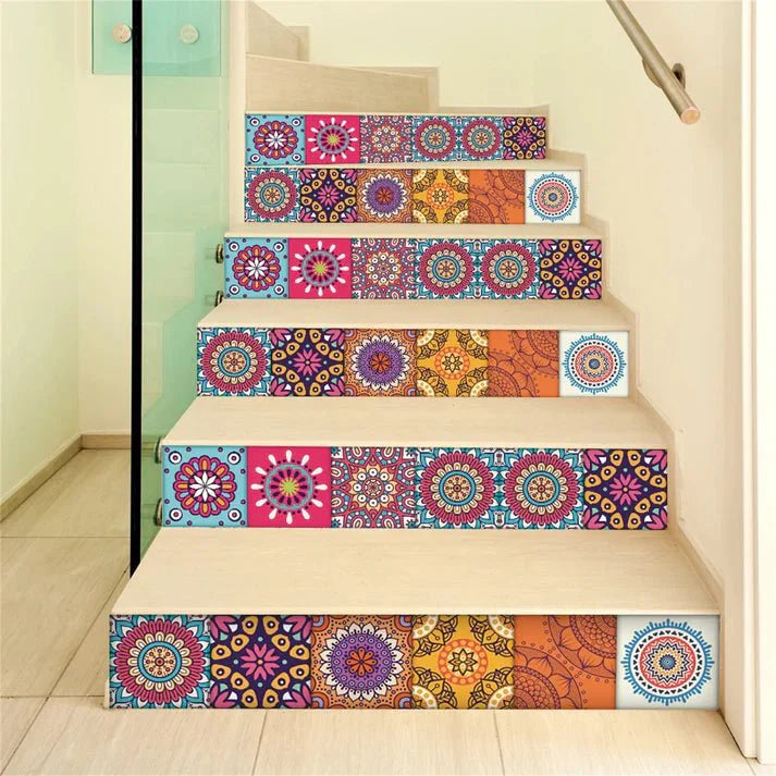 12pcs Self Adhesive Tile Stickers for Home Decor - Discount Mart