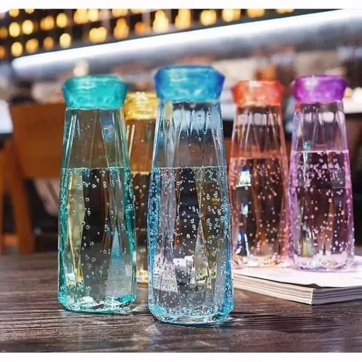 Diamond Glass Water Bottle
