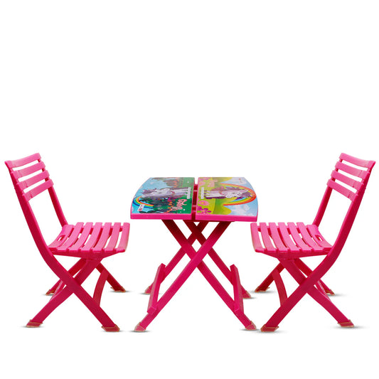 Kids Folding Table and Chairs Gift Set