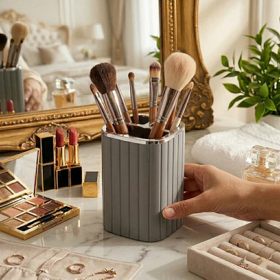 Bathroom Storage Toothbrush Holder with 3 Divider