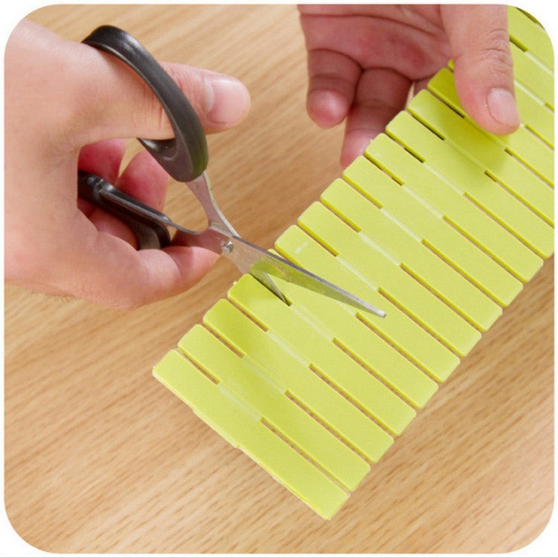 Adjustable & Interlocking Plastic Closet Drawer Dividers Organizers