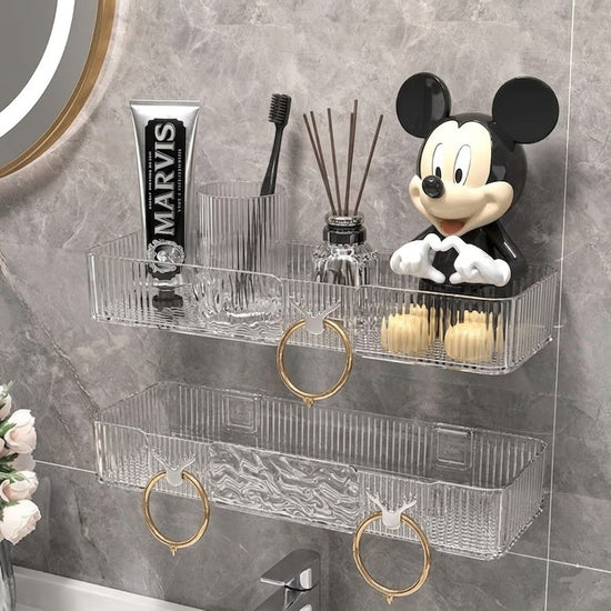 Acrylic Transparent Wall Corner Shelf