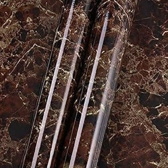 Waterproof Brown Marble Sheet 60cm x 2m