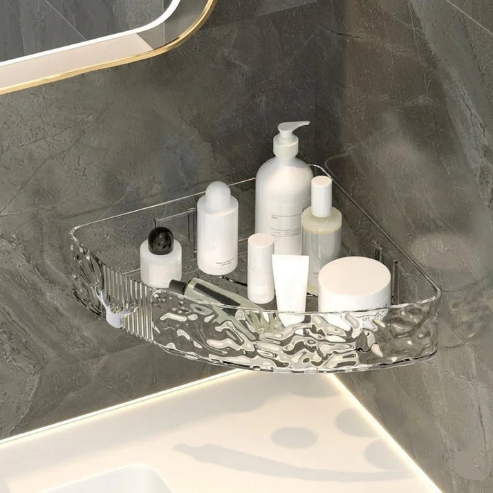 Acrylic Self Adhesive Bathroom Corner Shelf