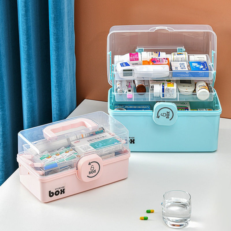 Protable Multilayer Medicine Storage Box
