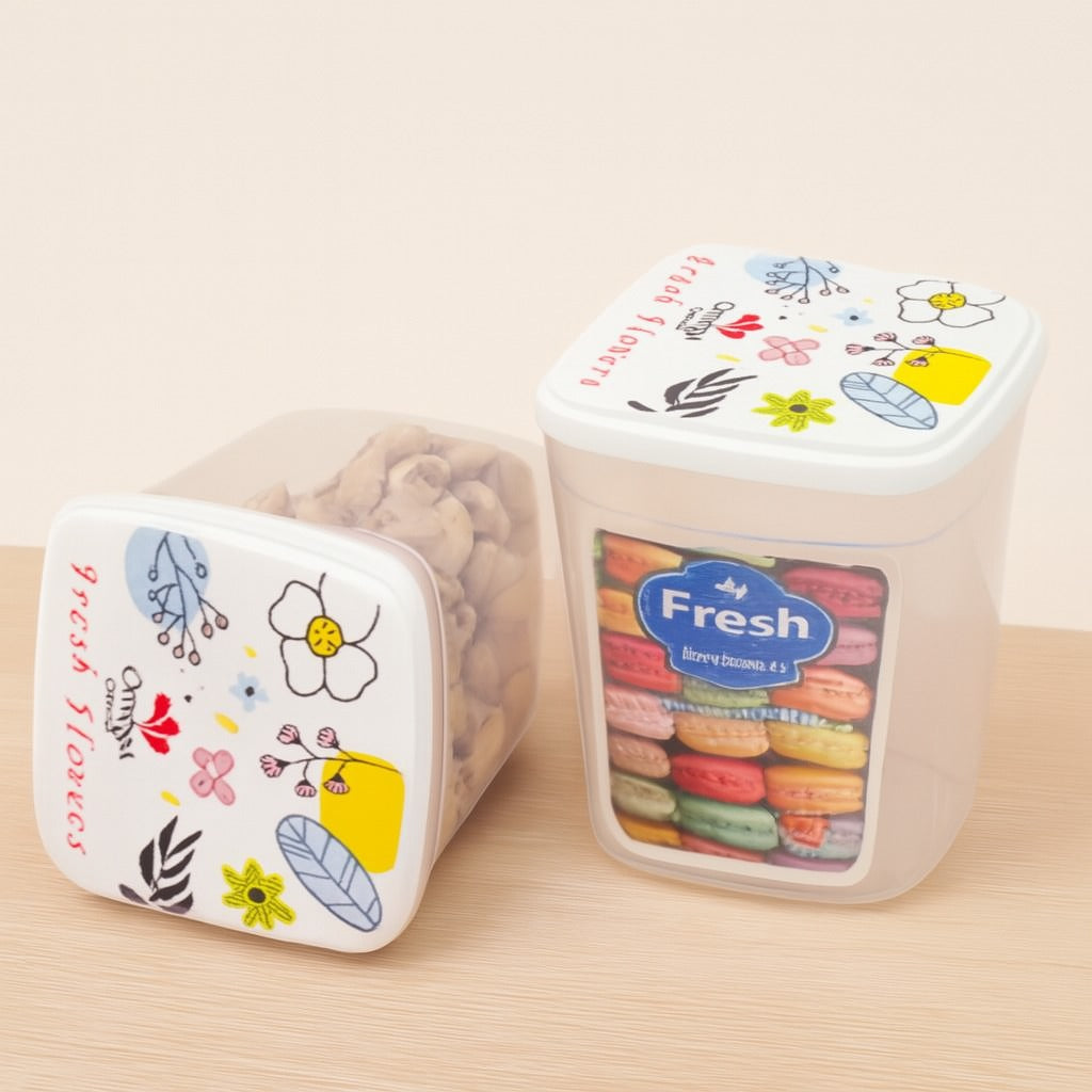 3PCs Plastic Fresh Food Keeper Jar