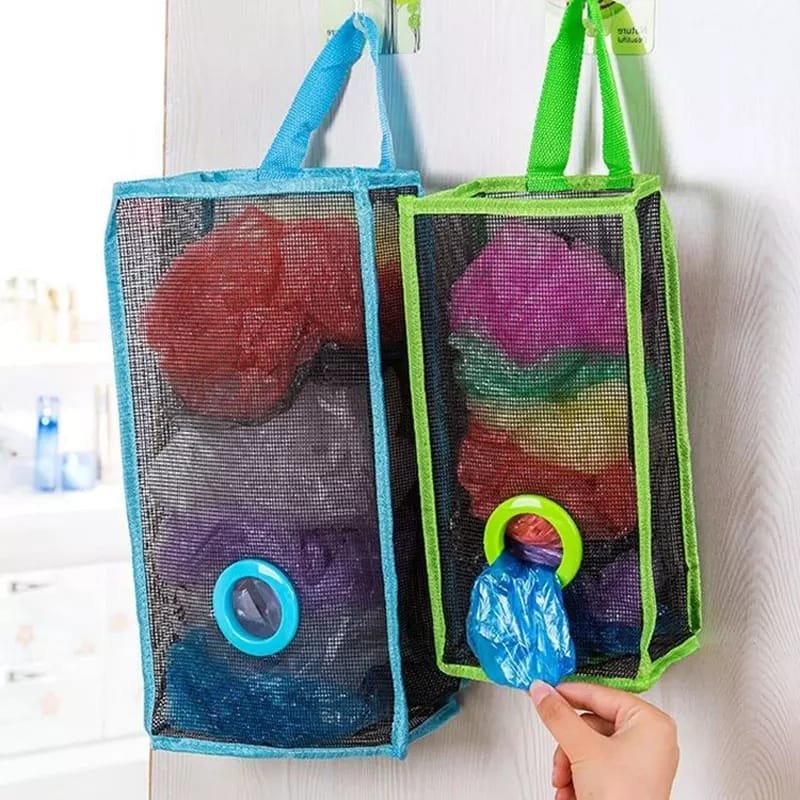 Multi-Purpose Hanging Shopper Dispenser Holder & Organizer Bag - Discount Mart