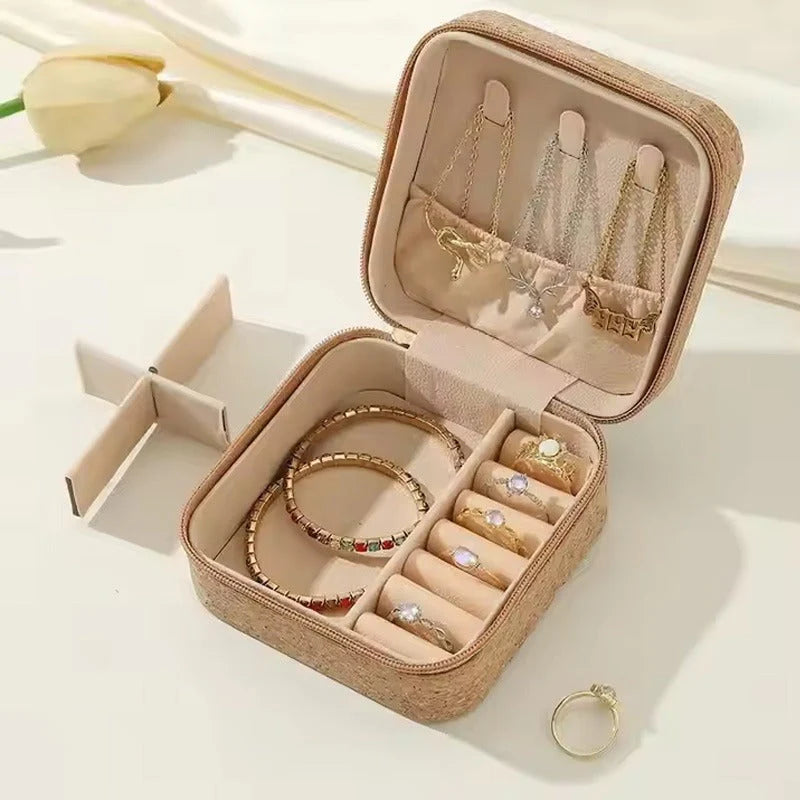 Premium Mini Jewelry Organizer Box Vintage Floral Design