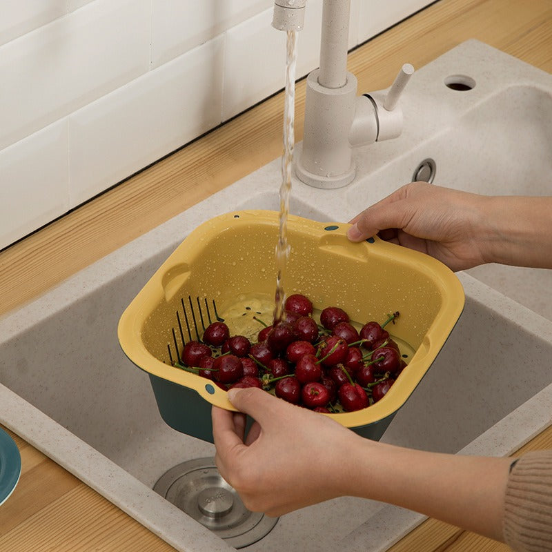 Multi Functional Double Drain Basket