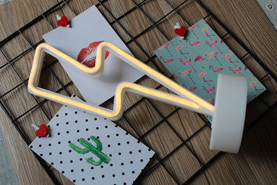 Neon Lightning Bolt Lamp