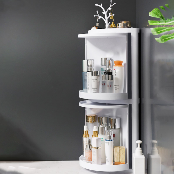 360 Degree Rotating Bathroom Shelf