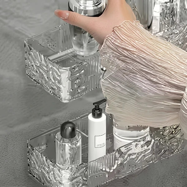Acrylic Transparent Wall Corner Shelf