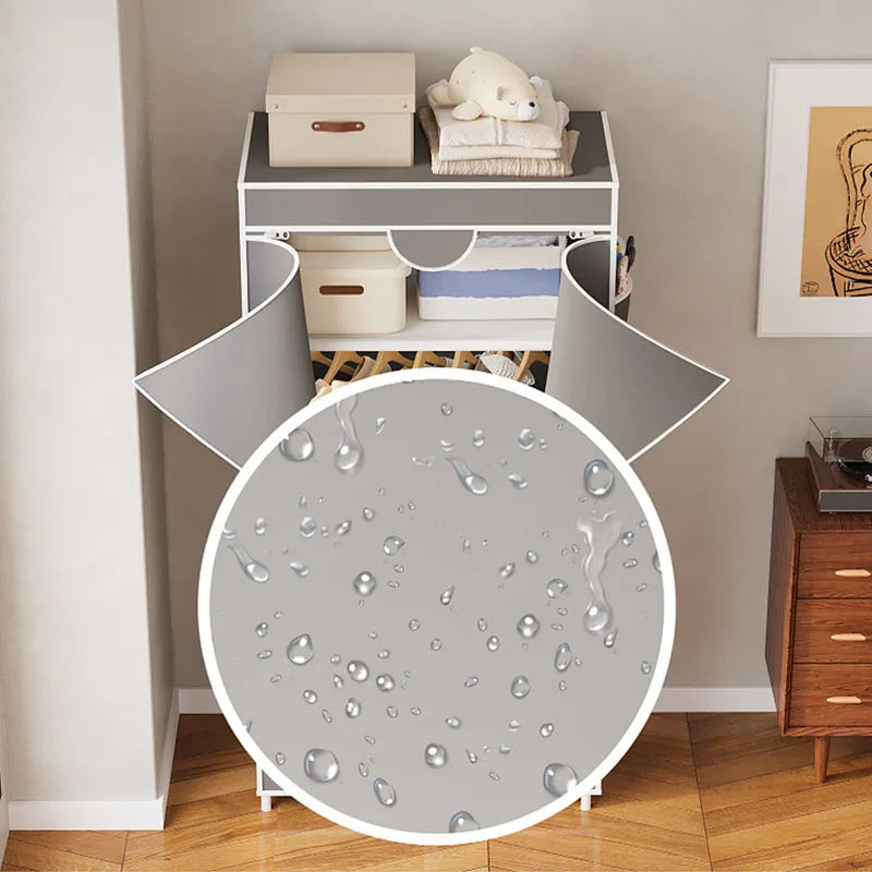 Portable Fabric Wardrobe Storage Organizer