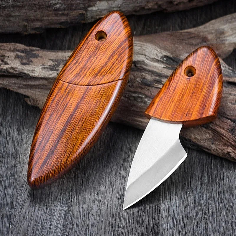 Wooden Handle Mini Pocket Knife