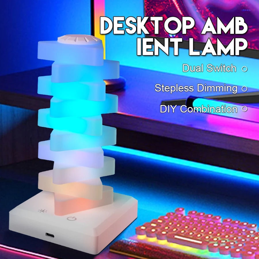 DIY Rubik Triangle Rainbow Night Light