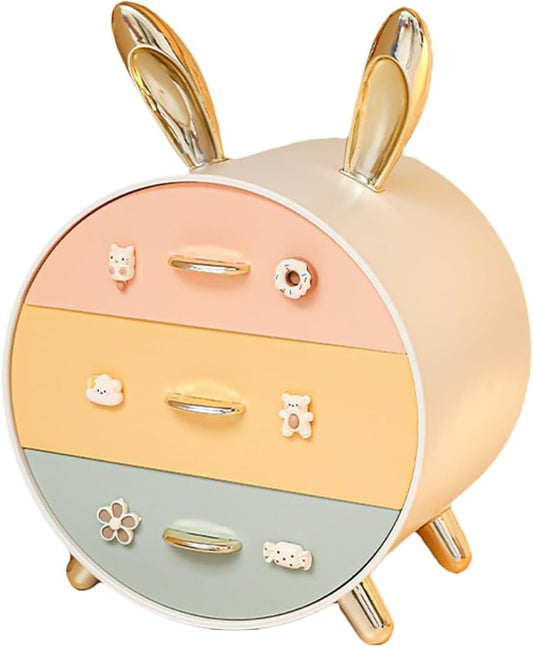 3 Layer Makeup & Jewelry Storage Organizer