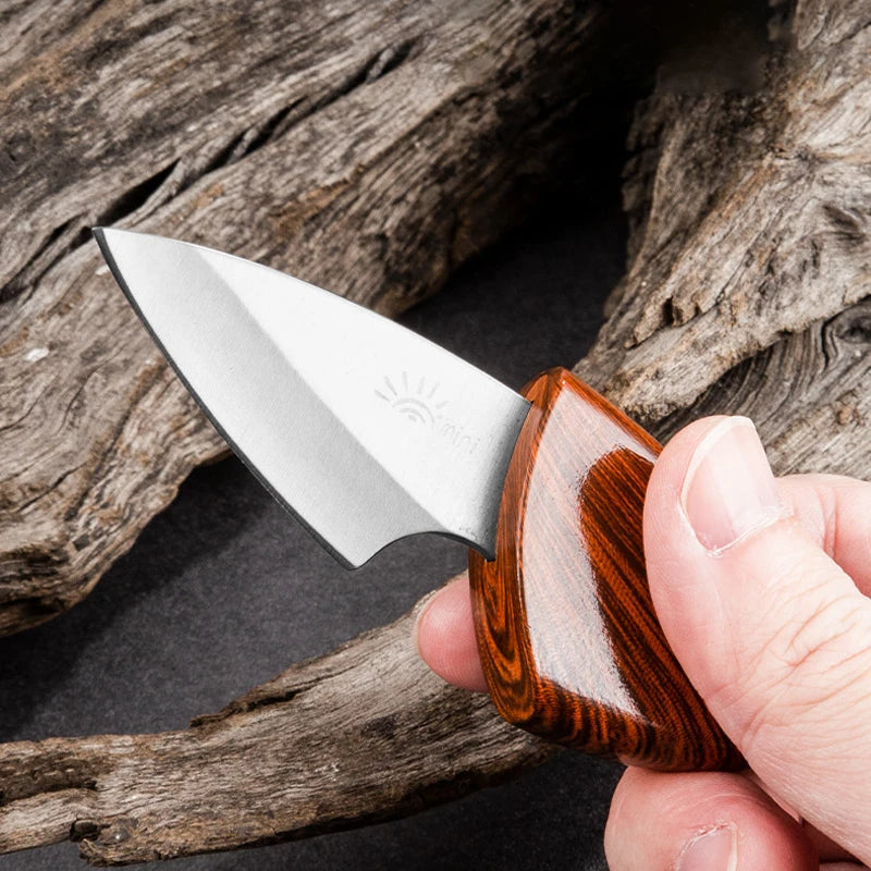 Wooden Handle Mini Pocket Knife
