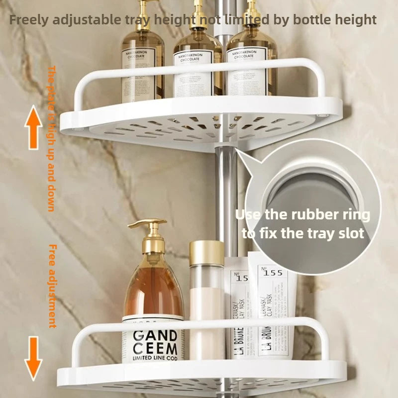 Stainless Steel Multi Layer Bathroom Corner Rack