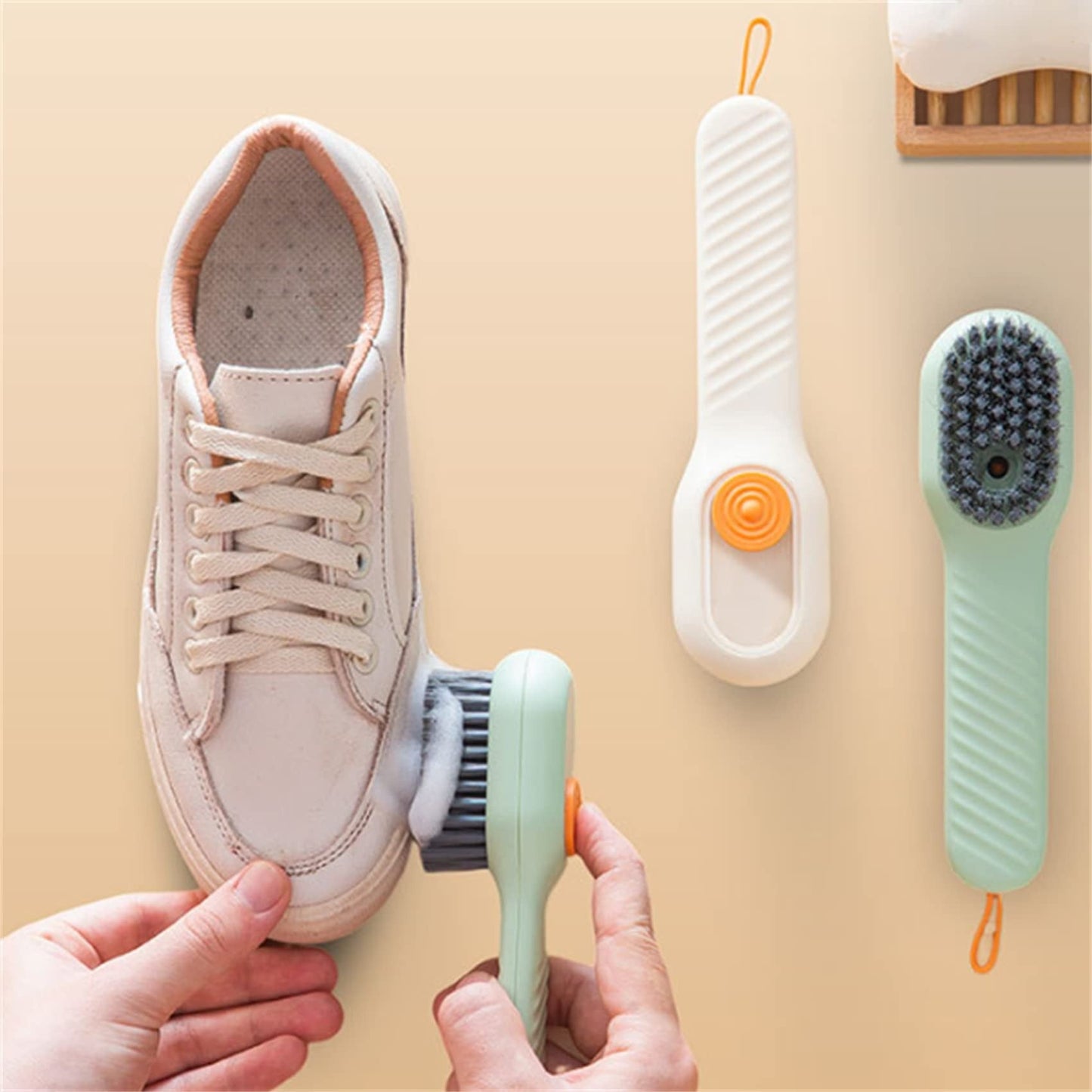 Multifunctional Cleaning Brush with Liquid Compartment