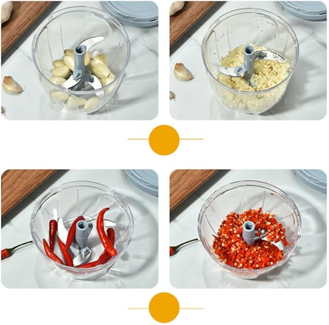 3 Blade Manual Vegetable Speedy Chopper