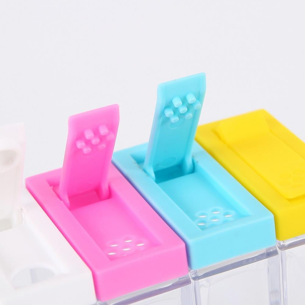 6Pcs Spice Jar Set Home Storage Container with Tray Rack. - Discount Mart