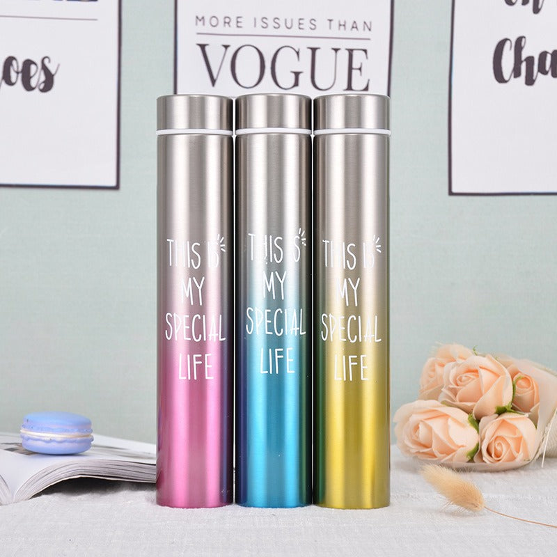 Stainless Steel Vacuum Gradient Water Bottle