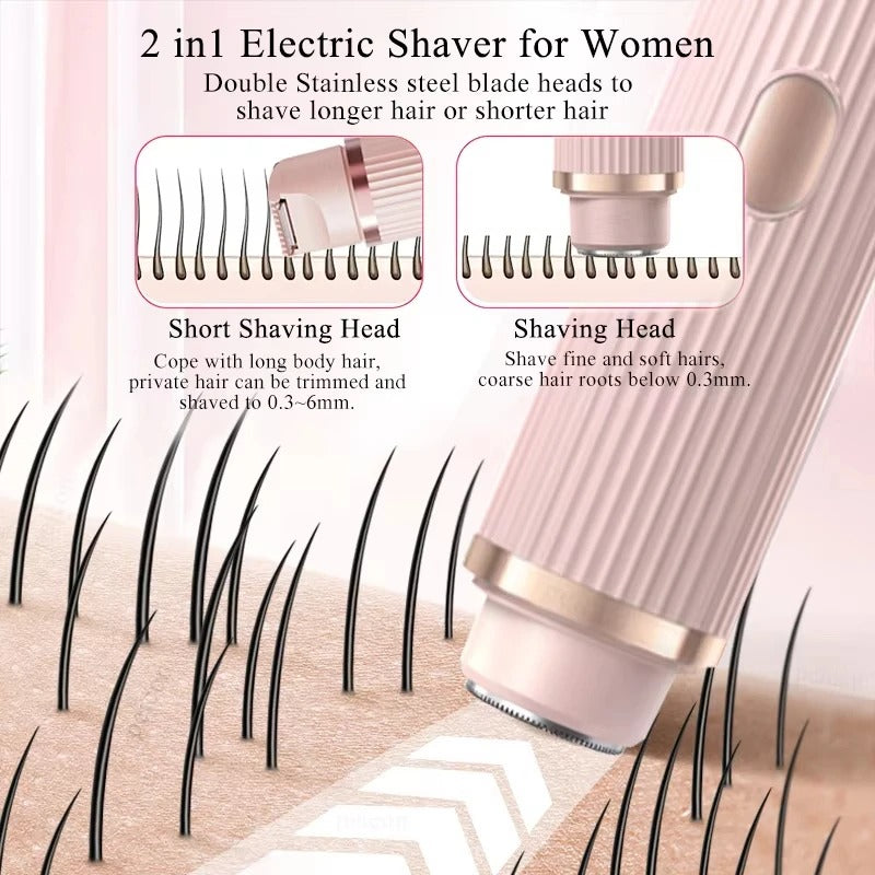 2 in 1 Rechargeable Double Head Hair Trimmer