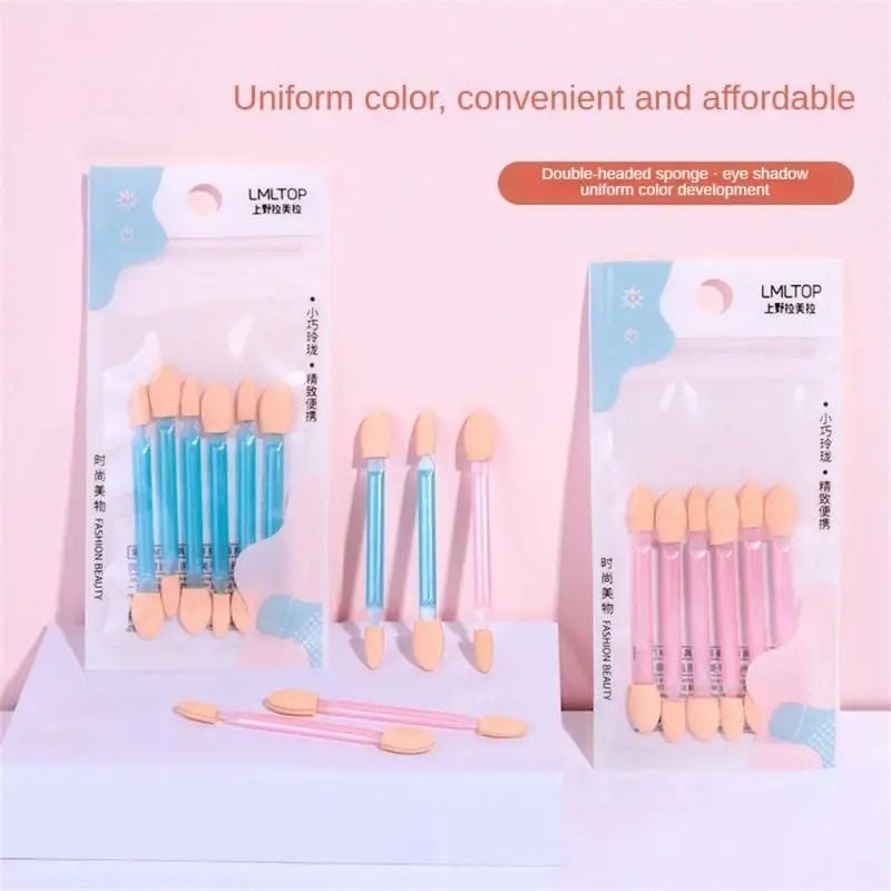 6 Pcs Set Double Head Mini Eyeshadow Brush