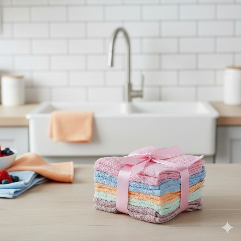 6Pcs Pack Kitchen Cleaning Towel