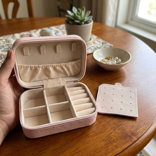 Stylish Portable Jewelry Organizer Box