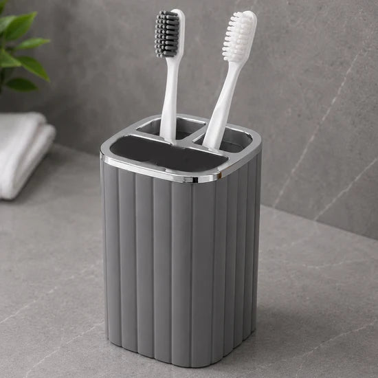 Bathroom Storage Toothbrush Holder with 3 Divider
