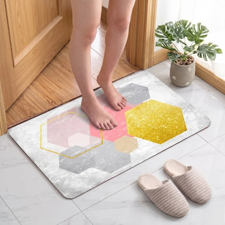 Hexa Art Non Slip Bath Mat