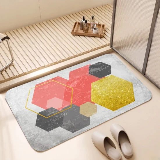 Hexa Art Non Slip Bath Mat