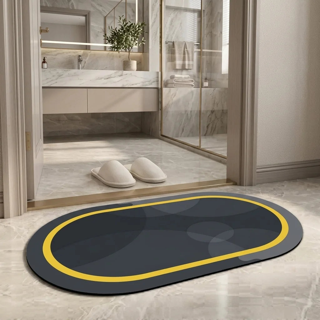 Golden Edge Non Slip Bath Mat