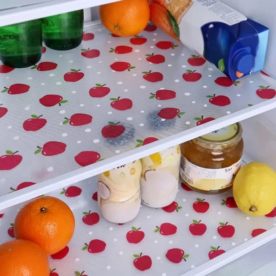 Anti-Slip Apple PVC Drawer & Fridge Sheet Roll