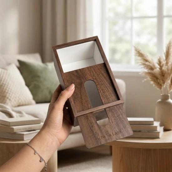 Luxury Natural Wooden Tissue Box Cover