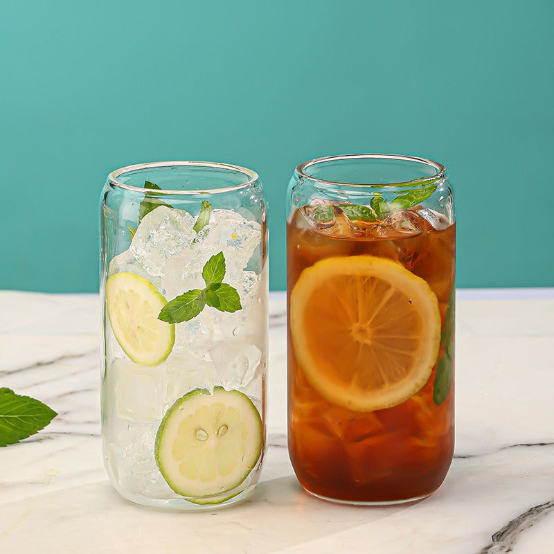 Air Tight Glass Straw Juice Jar