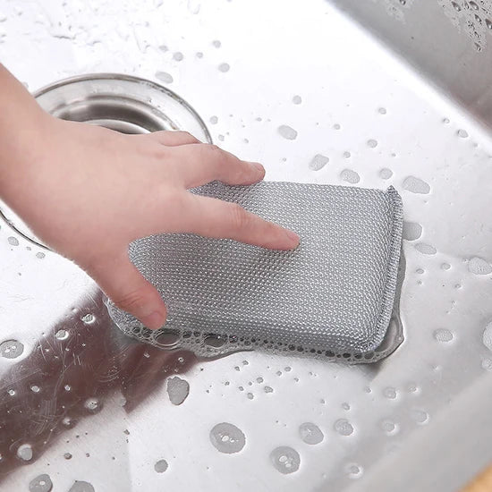 4PC Kitchen Dishwashing Steel Sponge