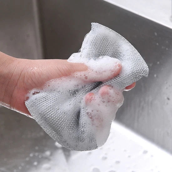 4PC Kitchen Dishwashing Steel Sponge