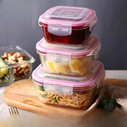 3PCs Plastic Airtight Food Container