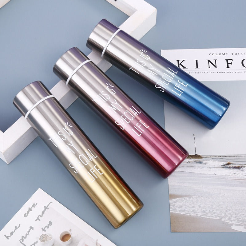 Stainless Steel Vacuum Gradient Water Bottle