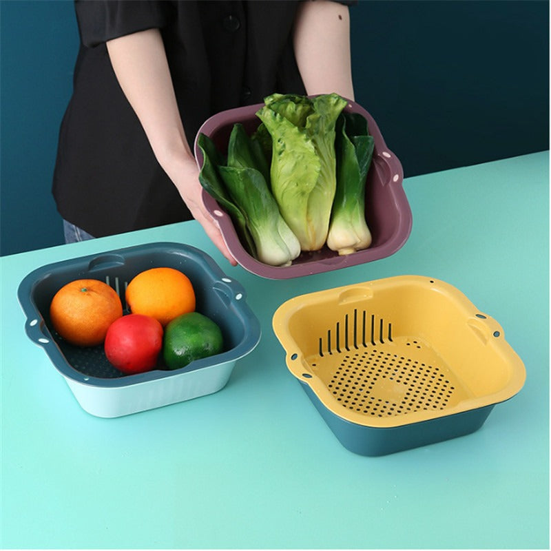 Multi Functional Double Drain Basket