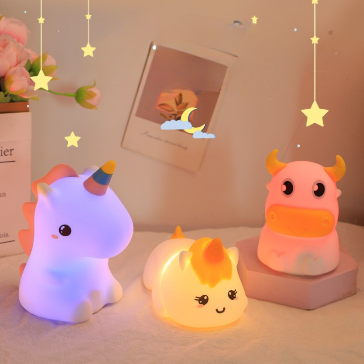Soft Rainbow Unicorn Led Table Lamp