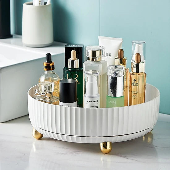 360 Rotatable Round Desktop Storage Tray
