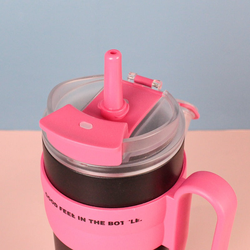 Stainless Steel Insulated Tumbler with Unique Handle