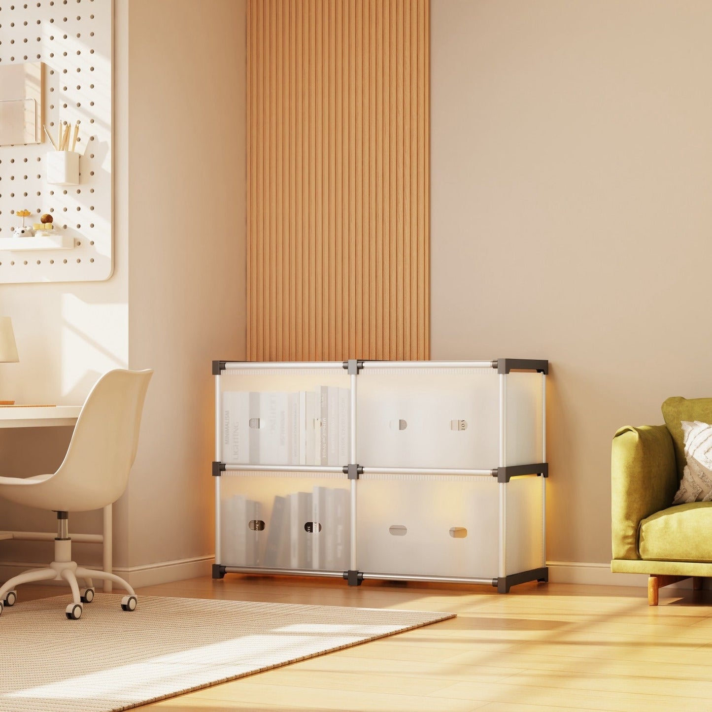 Multiayer Dust-proof Cabinet Storage Shelf