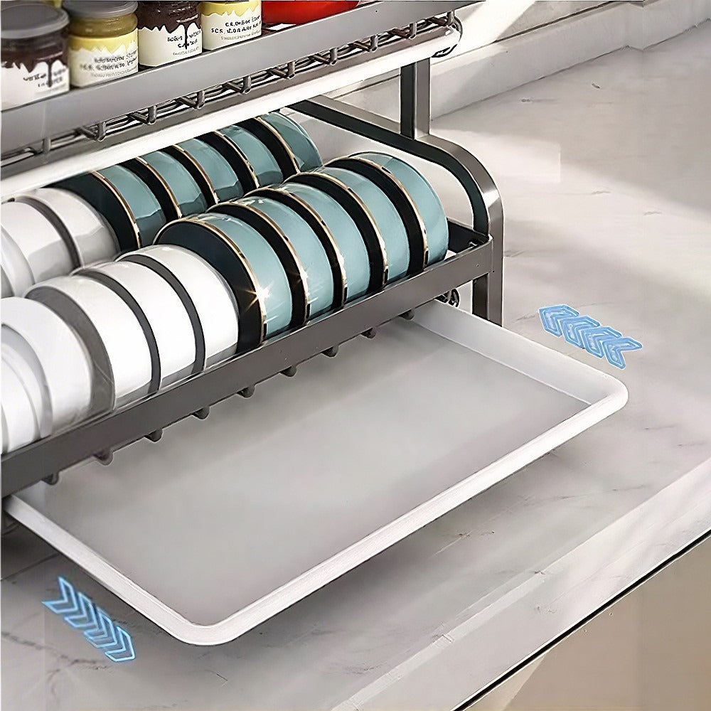 2 Tier Compact Dish Drying Rack