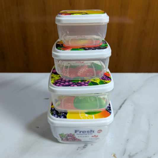 4 Pcs Mini Fresh Keeping Storage Jar