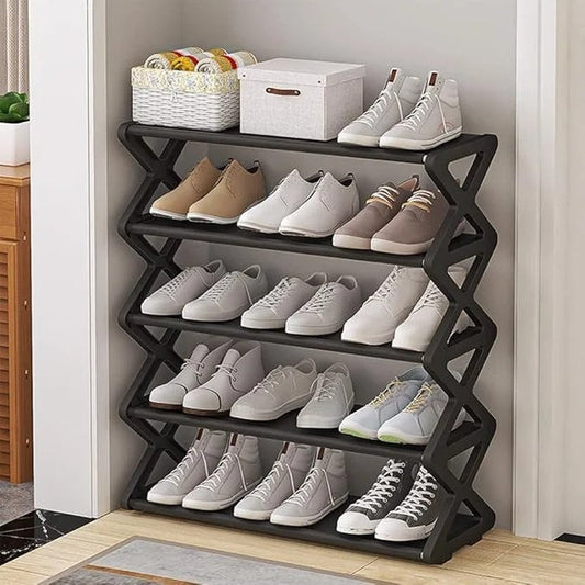 5 Layers Foldable Shoe Organizer Stand