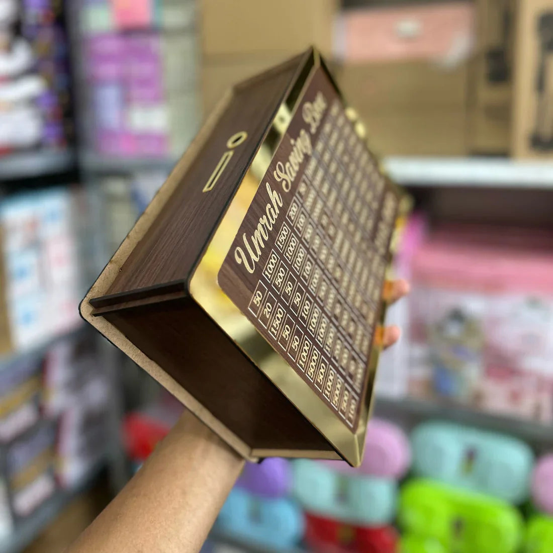 Wooden Umrah Saving Box â Discount Mart